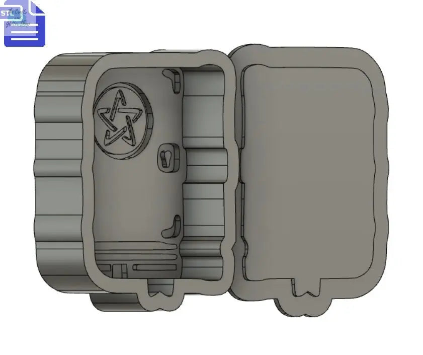 Spell book Bath Bomb Mold STL File - for 3D printing - FILE ONLY - Spellbook Bath Bomb Press Shower Steamer - The Crafts and Glitter Shop