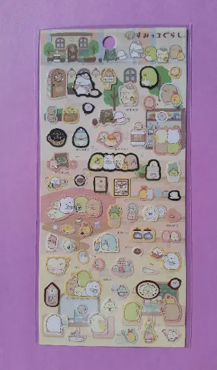 Sumikko Gurashi Paper Stickers - 1 Sheet The Crafts and Glitter Shop