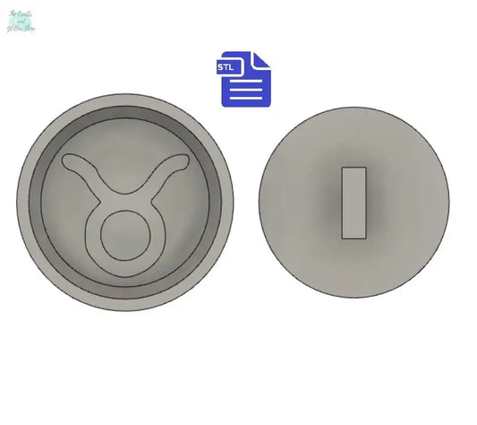 Taurus Bath Bomb Press STL File - for 3D printing - FILE ONLY - print your own mold for bath bombs Shower Steamer