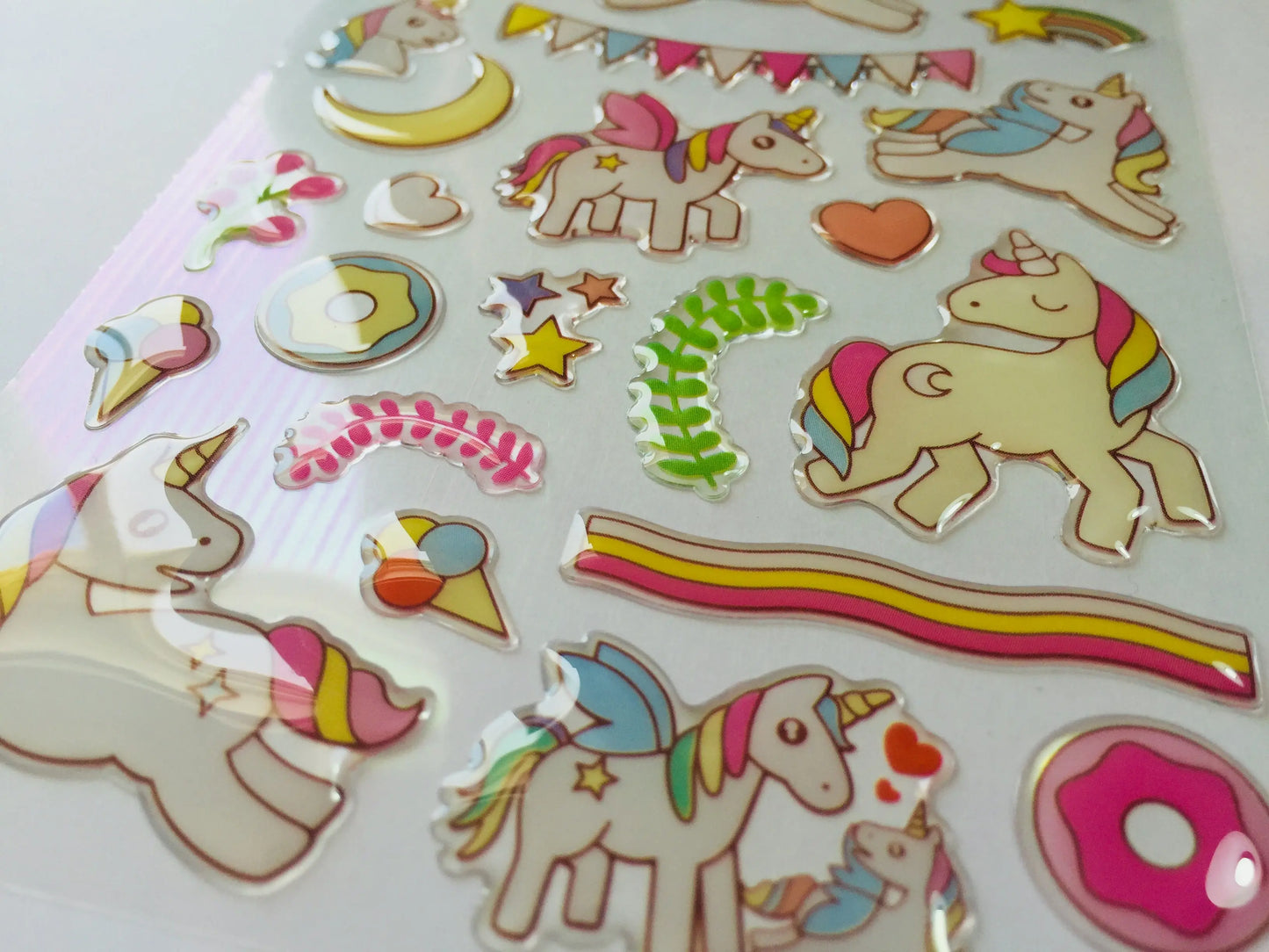 Unicorn Party Epoxy Stickers The Crafts and Glitter Shop