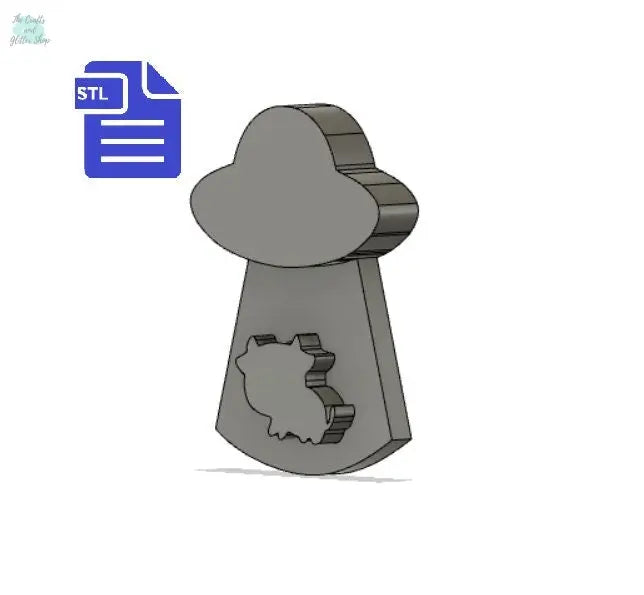 ufo abducting cow STL File - for 3D printing - FILE ONLY - The Crafts and Glitter Shop