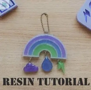 Creating-a-Rainbow-Drop-Wall-Art-Resin-Tutorial The Crafts and Glitter Shop