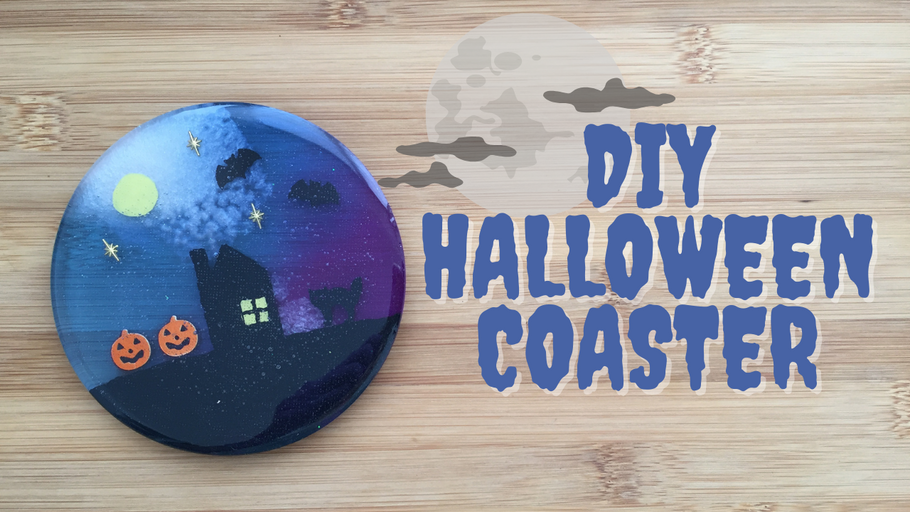 Making your own Halloween resin coaster