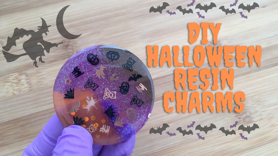 DIY Halloween resin charm tutorial