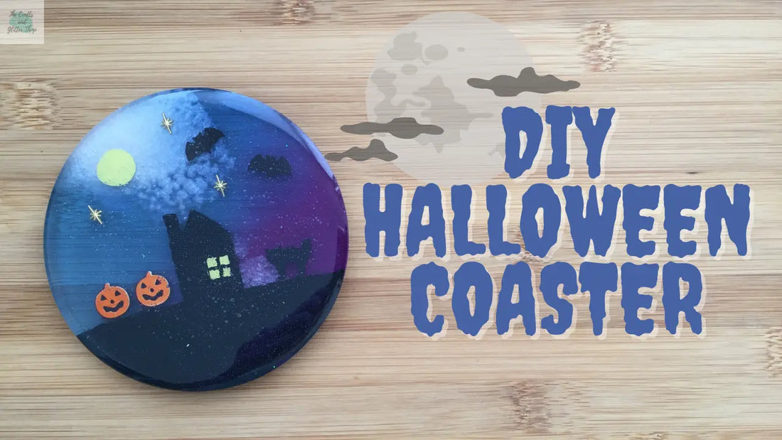 Making-your-own-Halloween-resin-coaster The Crafts and Glitter Shop