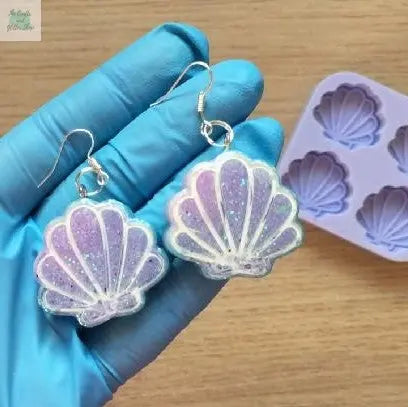 Resin-Tutorial-Mermaid-Seashell-Earrings The Crafts and Glitter Shop