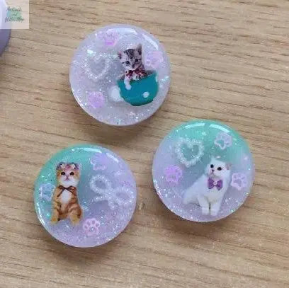 Resin-Tutorial-Pastel-Cat-Magnets The Crafts and Glitter Shop