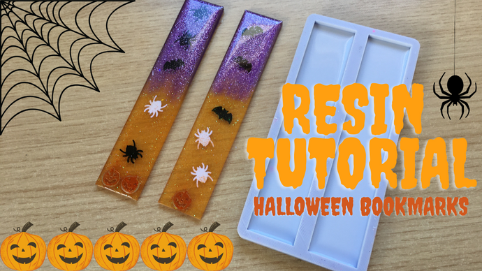 Tutorial: How to make Halloween bookmarks with epoxy resin