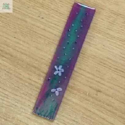 Spring-Meadow-hand-painted-resin-bookmark The Crafts and Glitter Shop