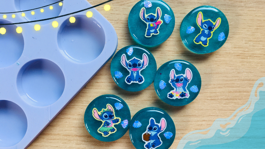 How to: DIY Stitch Resin Cabochons | Tutorial | Epoxy Resin & Silicone Mold