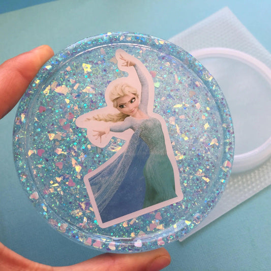 A very easy method to add stickers to your resin charms