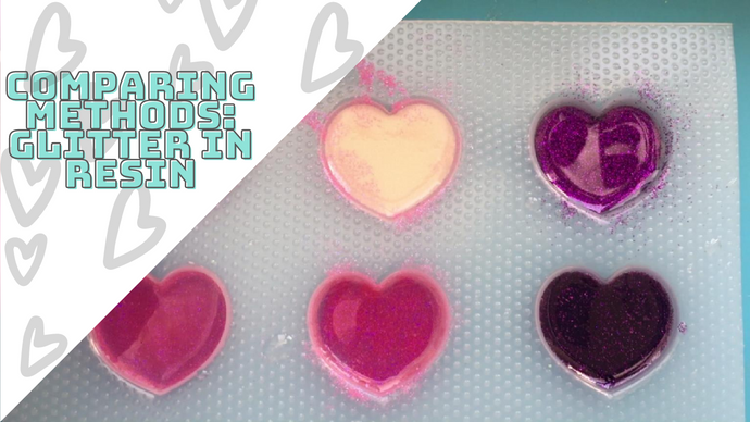 How to use glitter in resin - comparing methods