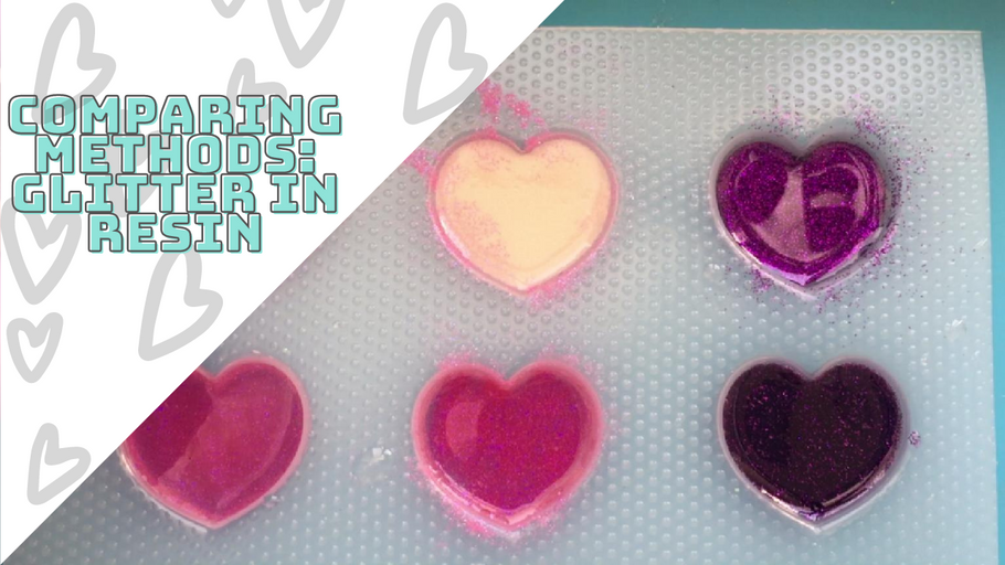 How to use glitter in resin - comparing methods