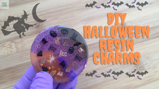 DIY Halloween resin charm tutorial