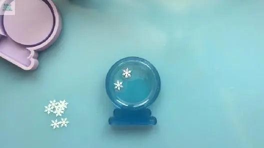 DIY snowglobe resin charm bezel from scratch