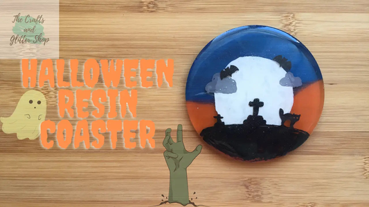 Halloween Resin Coaster Tutorial