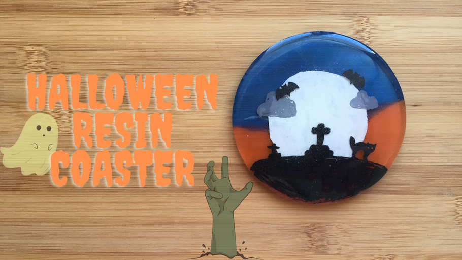 Halloween Resin Coaster Tutorial