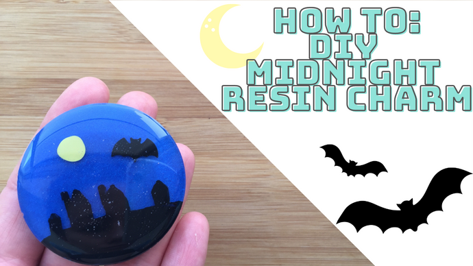 HOW TO: DIY Hand-painted Midnight Resin Charm