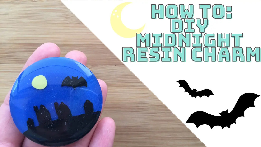 HOW-TO-DIY-Hand-painted-Midnight-Resin-Charm The Crafts and Glitter Shop