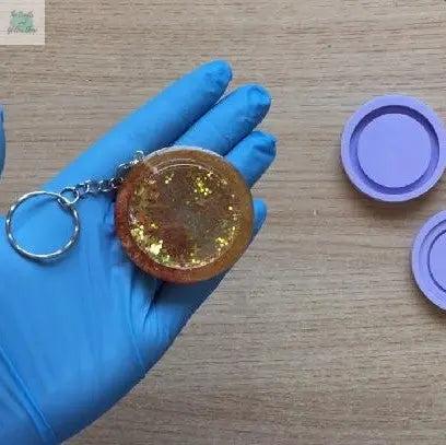 🍂 Resin Tutorial: Autumn inspired dry shaker key chain
