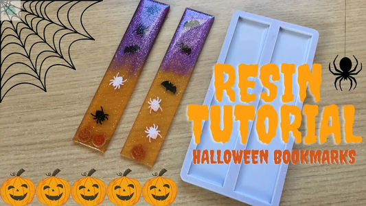 Tutorial: How to make Halloween bookmarks with epoxy resin