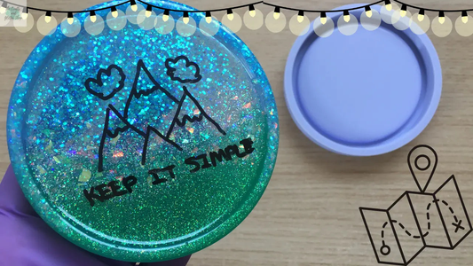 Tutorial : Starry Night Sky Resin Coaster - DIY Gift for an outdoorsy person