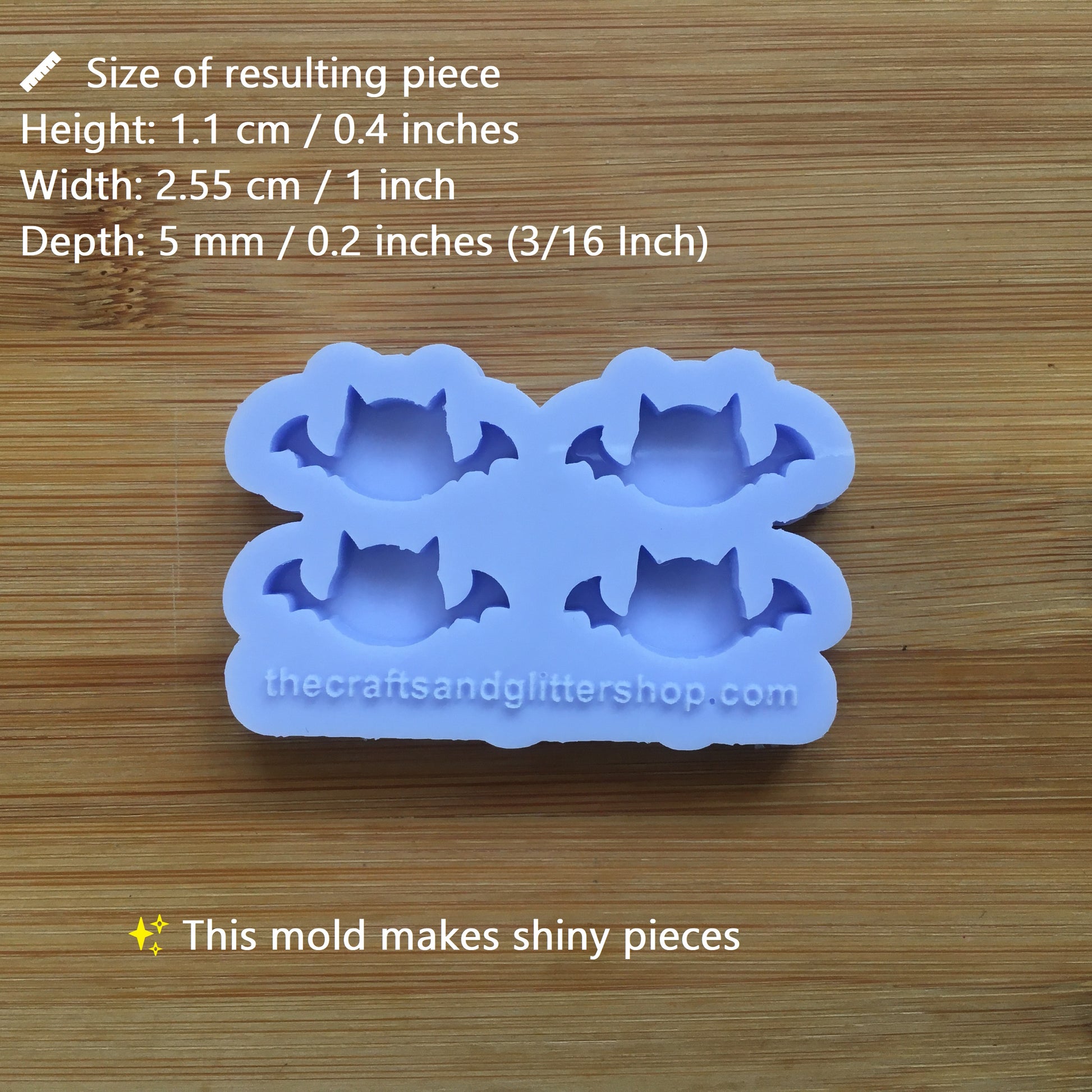 1" Bat Silicone Mold