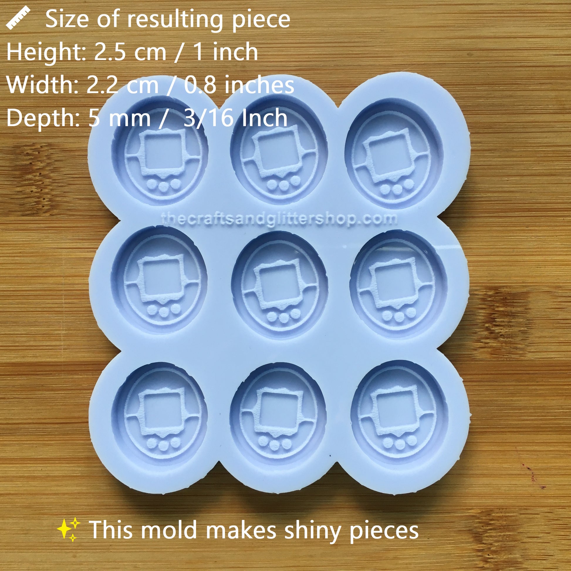 1" Digital Pet Game Console Silicone Mold