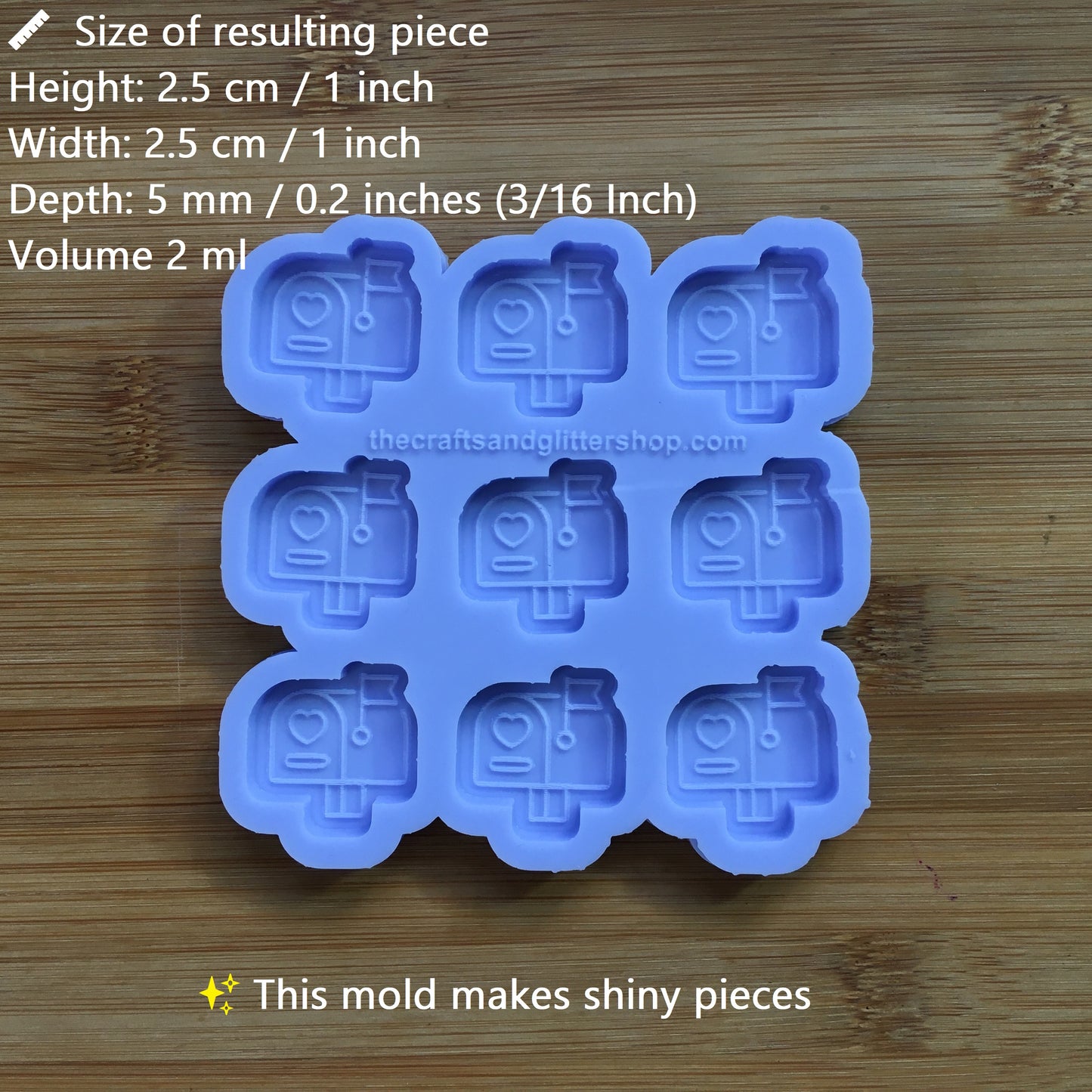 1" Mailbox Silicone Mold