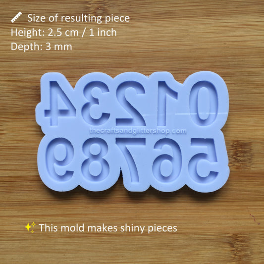 1" Number set Silicone Mold