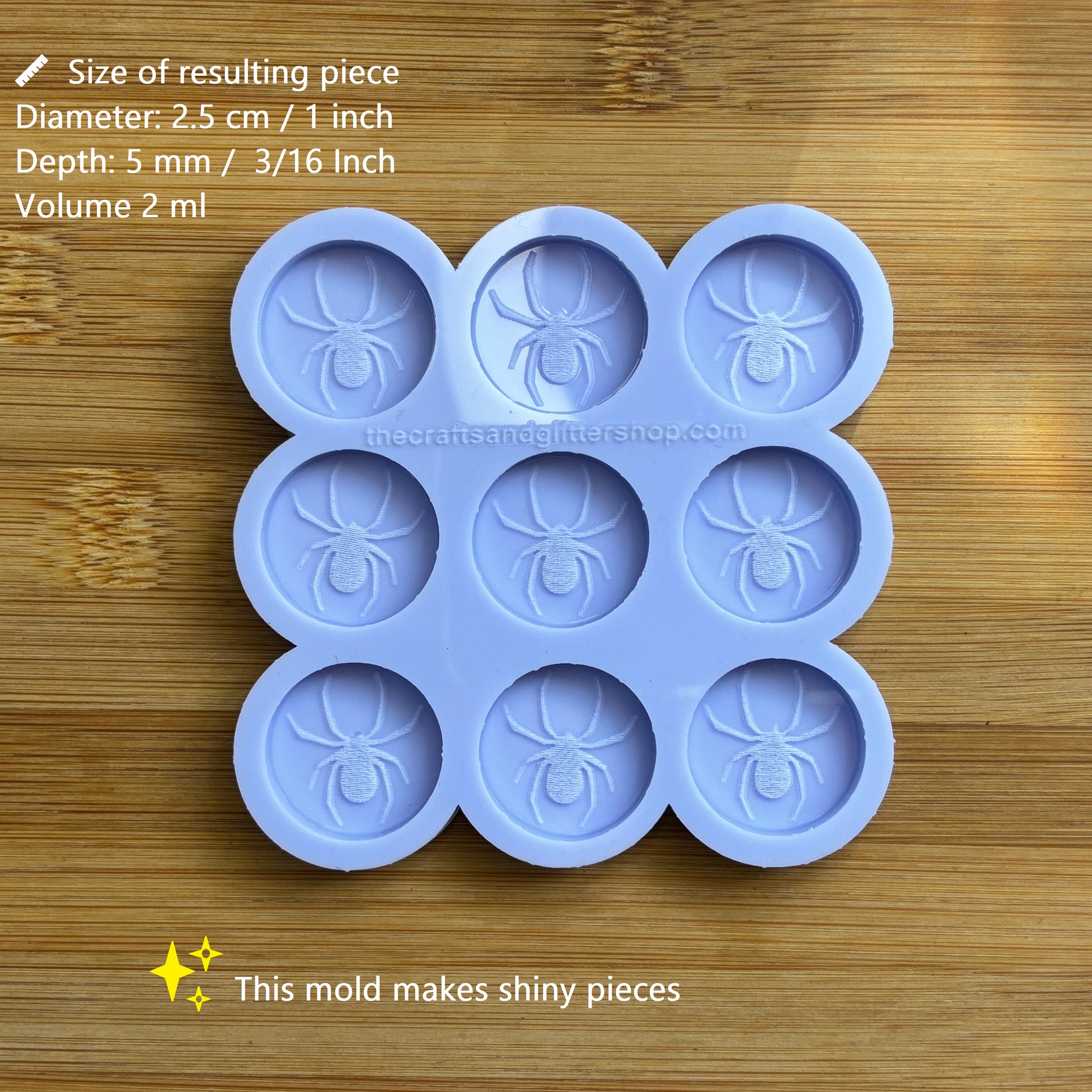 1" Spider Silicone Mold