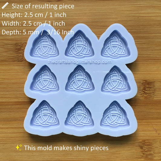 1" Trinity Knot Silicone Mold