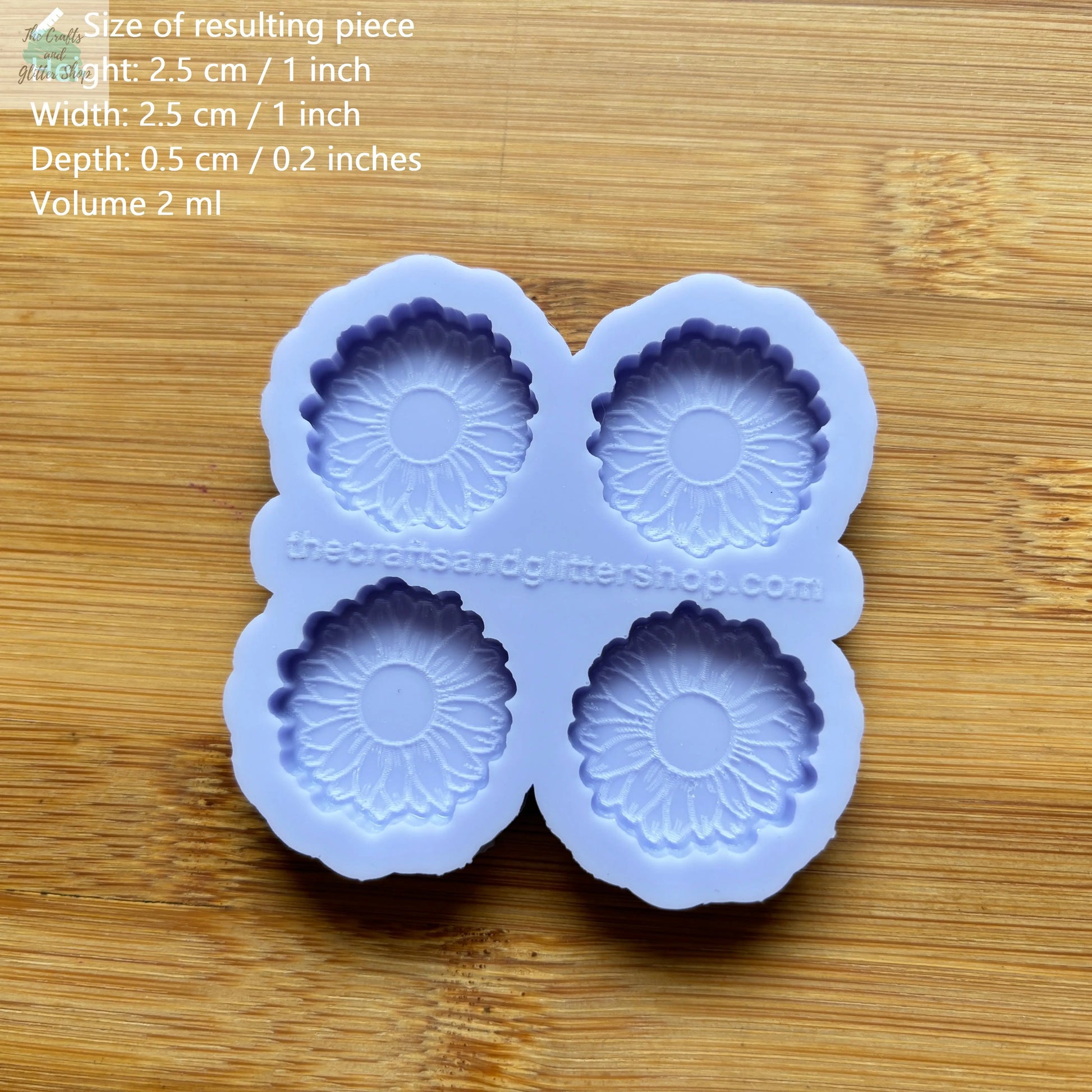 1 inch Flower Silicone Mold - The Crafts and Glitter Shop