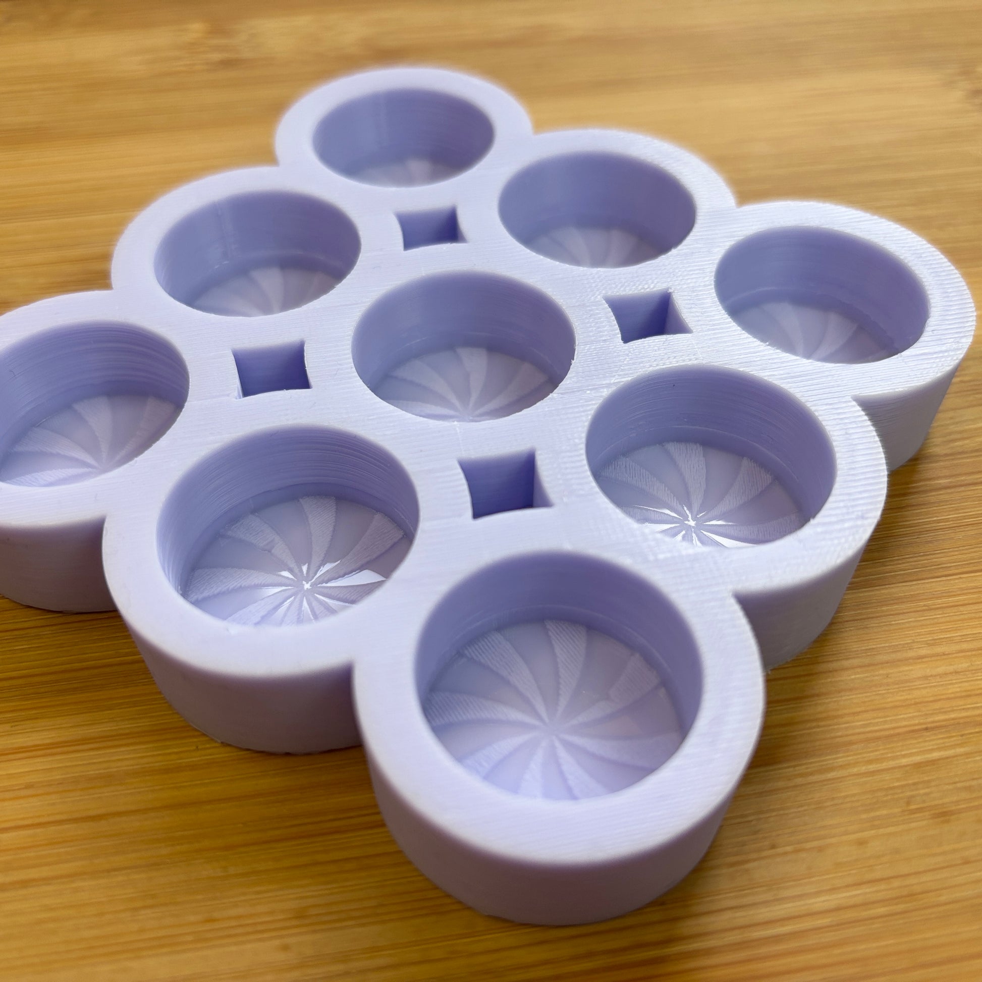 1 inch Peppermint Swirl Silicone Mold