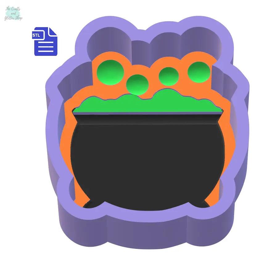 1 pc Bubble Cauldron Bath Bomb Mold STL File