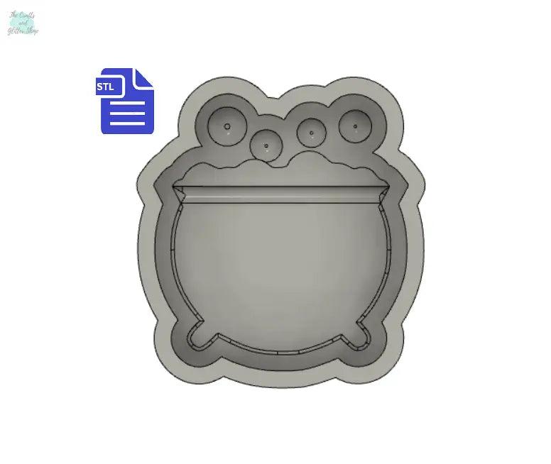 1 pc Bubble Cauldron Bath Bomb Mold STL File