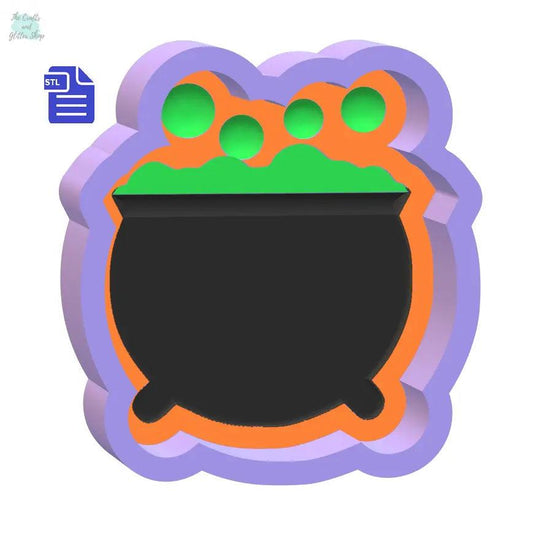 1 pc Bubble Cauldron Bath Bomb Mold STL File