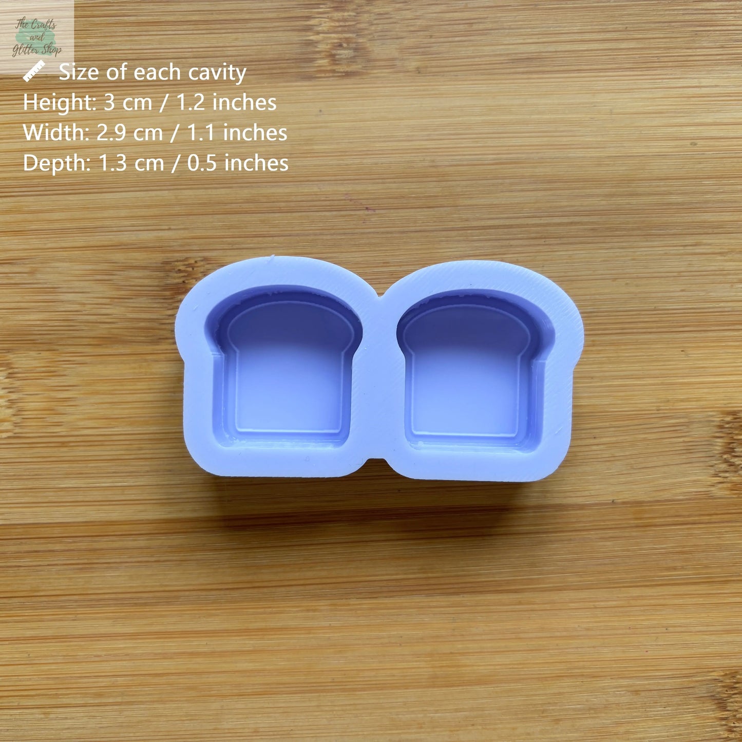 1.2 inch Bread Silicone Mold - The Crafts and Glitter Shop