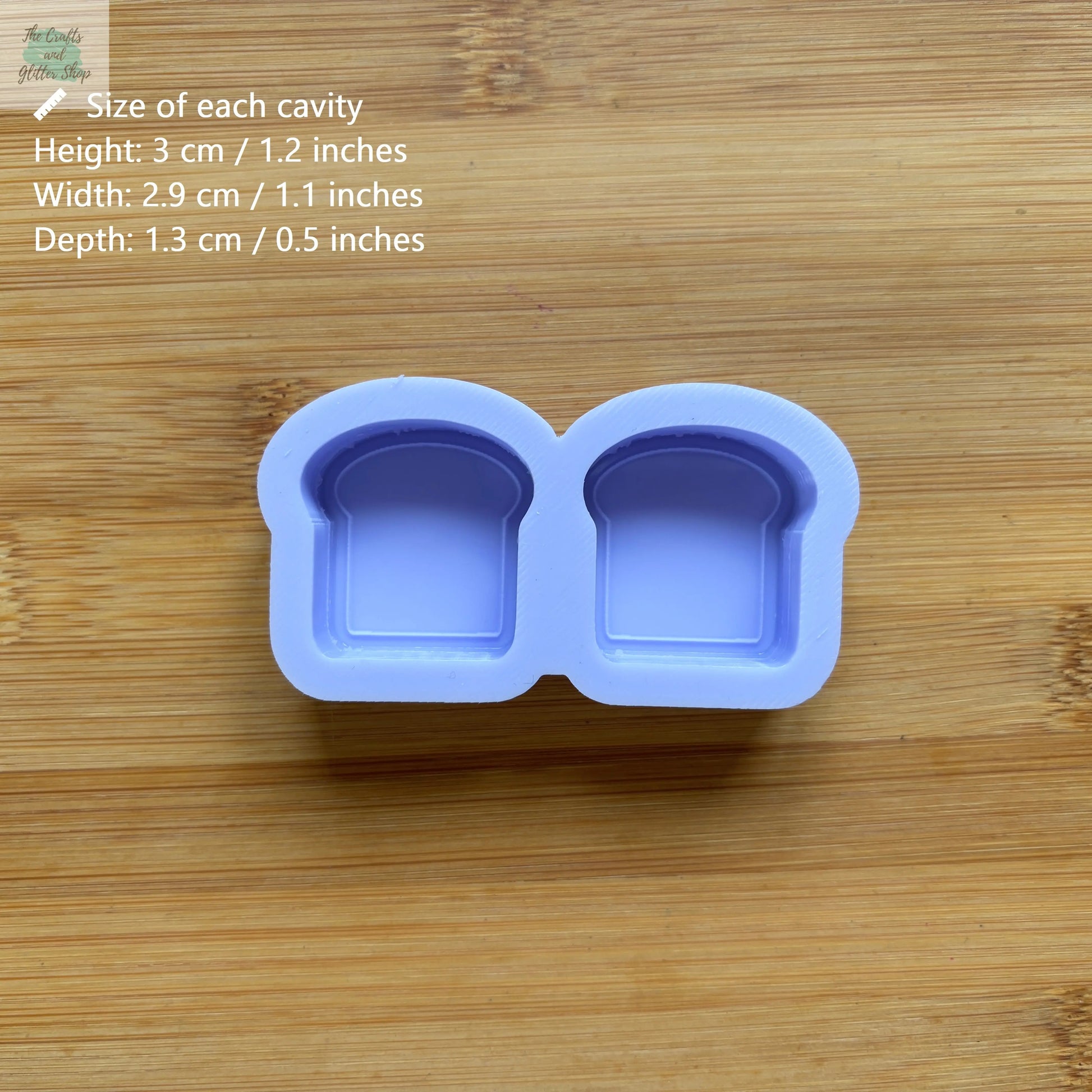 1.2 inch Bread Silicone Mold - The Crafts and Glitter Shop