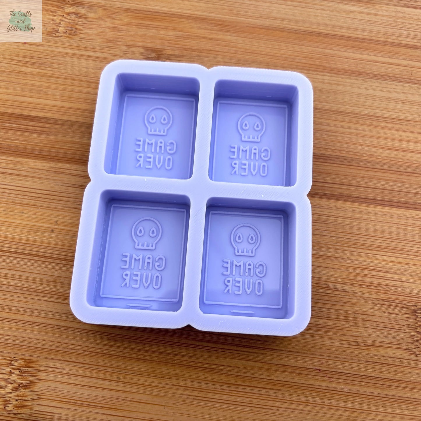 1.5 inch Game Over Silicone Mold - The Crafts and Glitter Shop
