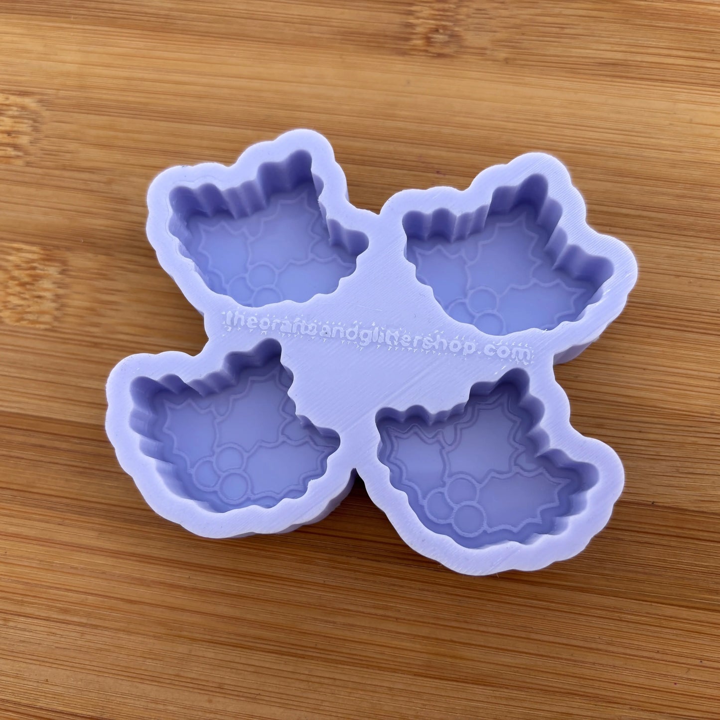 1.5 inch Holly Silicone Mold - The Crafts and Glitter Shop