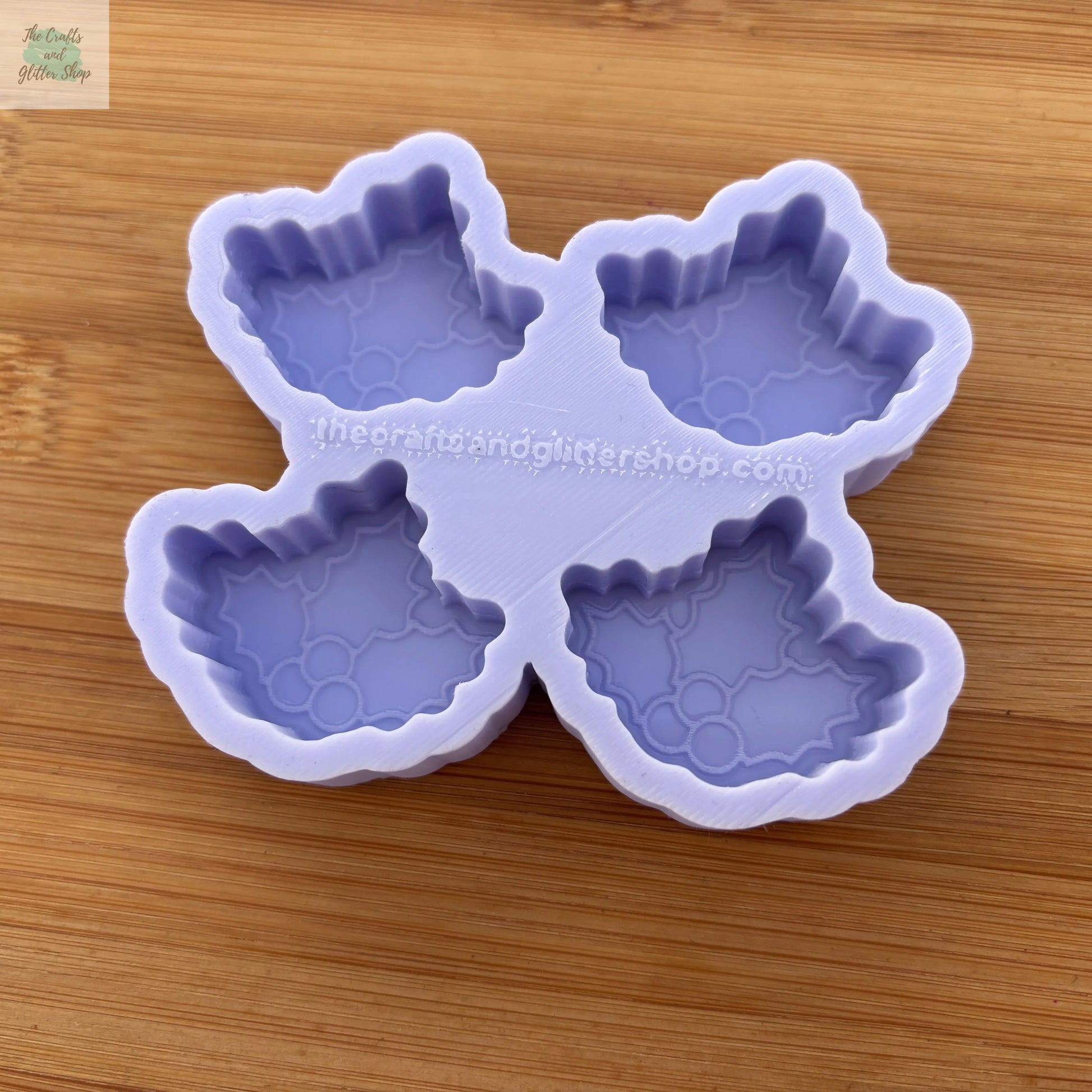 1.5 inch Holly Silicone Mold - The Crafts and Glitter Shop