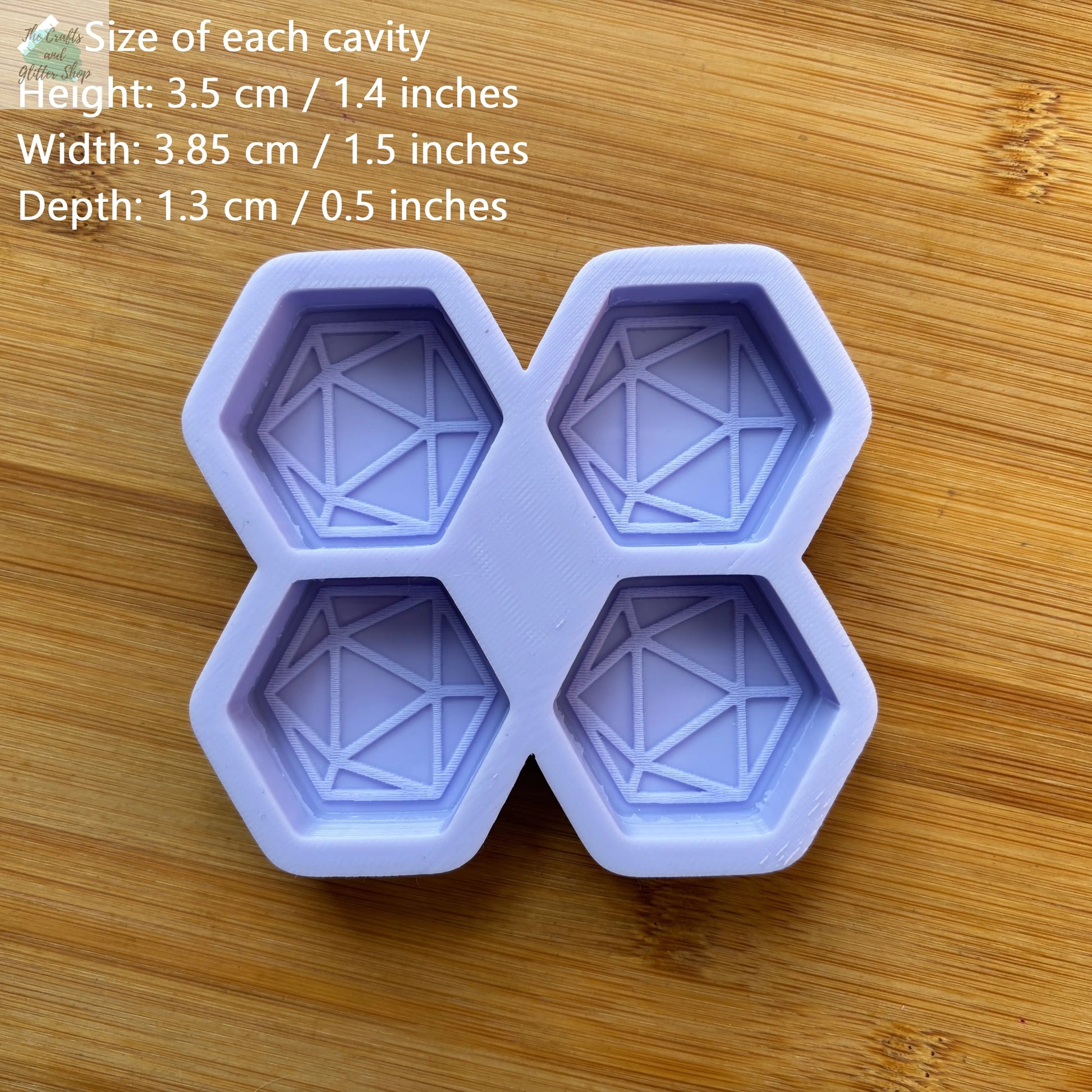 1.5" D20 Silicone Mold - The Crafts and Glitter Shop