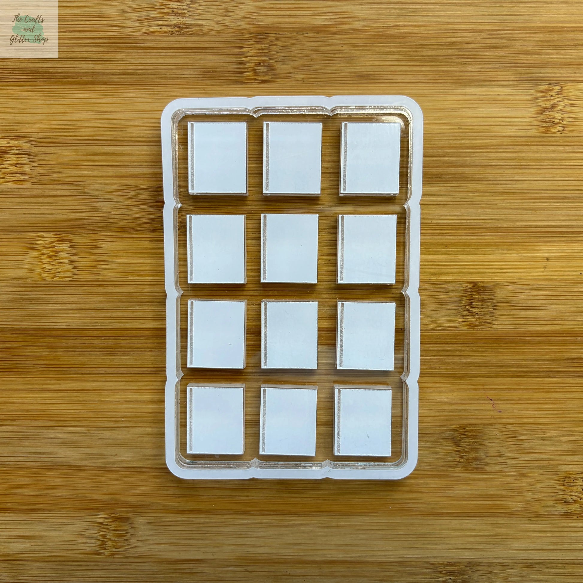 12pc 1" Book Acrylic Mold Blank