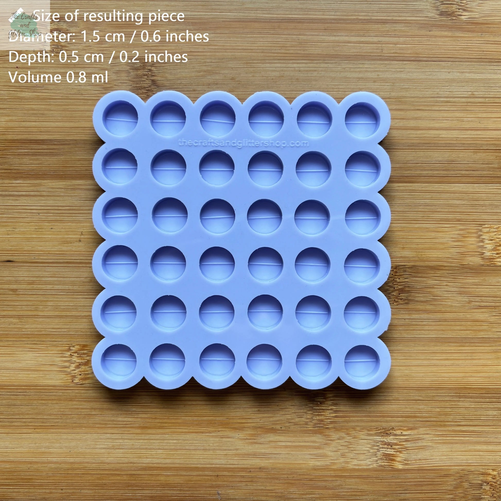 15mm Tablet Silicone Mold - The Crafts and Glitter Shop