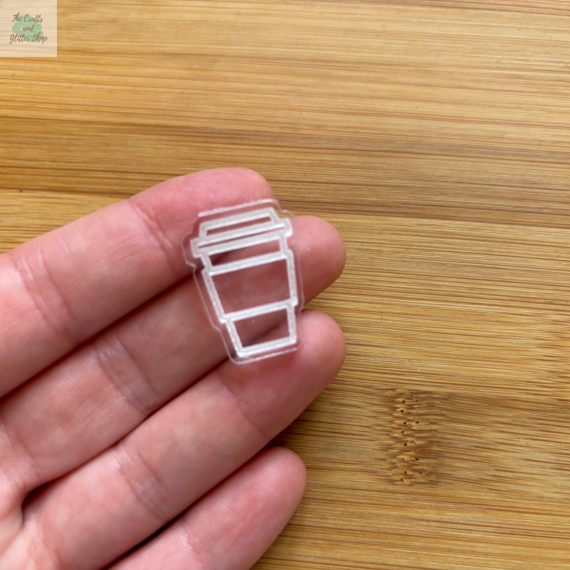 16 pcs Coffee Cup Clear acrylic shape - The Crafts and Glitter Shop