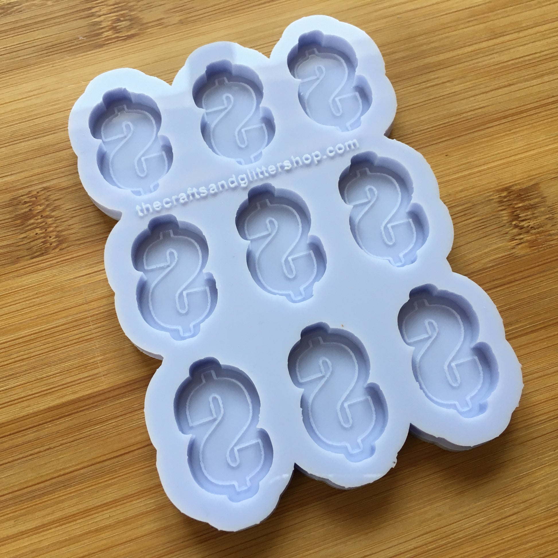 1.1" Dollar Sign Silicone Mold