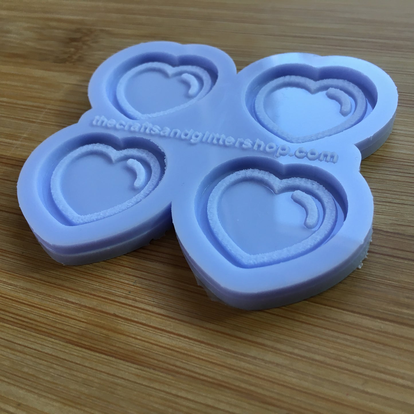 1.1" Heart Bubble Silicone Mold