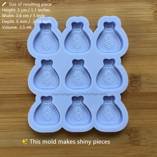 1.1" Money Bag Silicone Mold