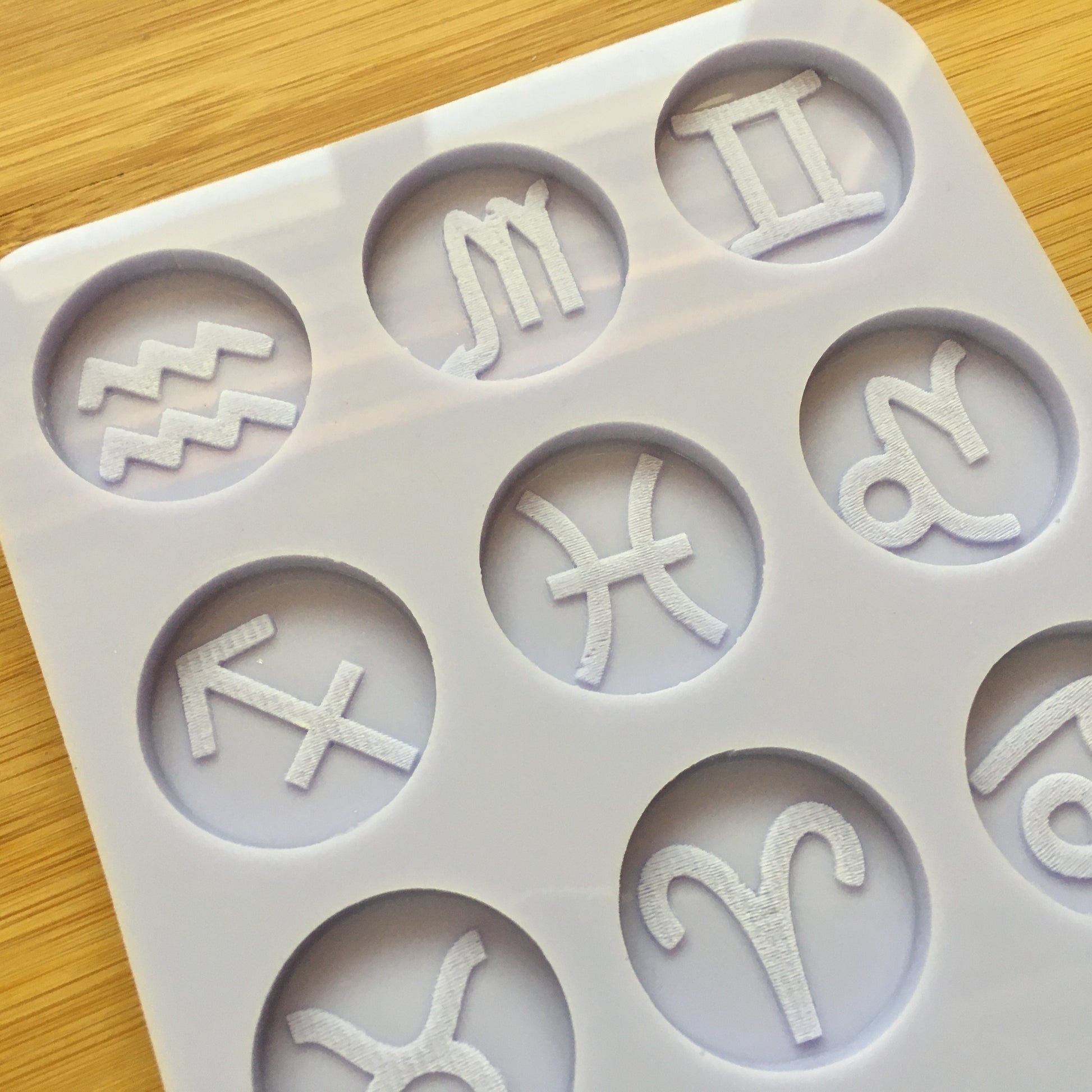 1.1" Zodiac Signs Silicone Mold